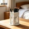 Medieval Style Pencil Holder Gothic Pen Holder, Cathedral Makeup Brush 3D Printed Church Architecture Desk Organizer Organizer, Vanity Storage Cup for