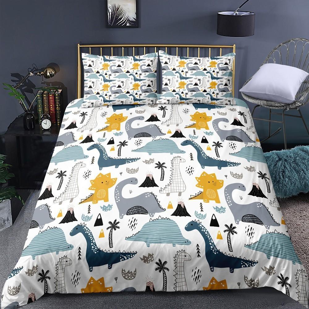 

Динозавр Постельное белье Комплект из трех предметов Детская система Динозавр Простыня Простыня Простыня Наволочка 90*200