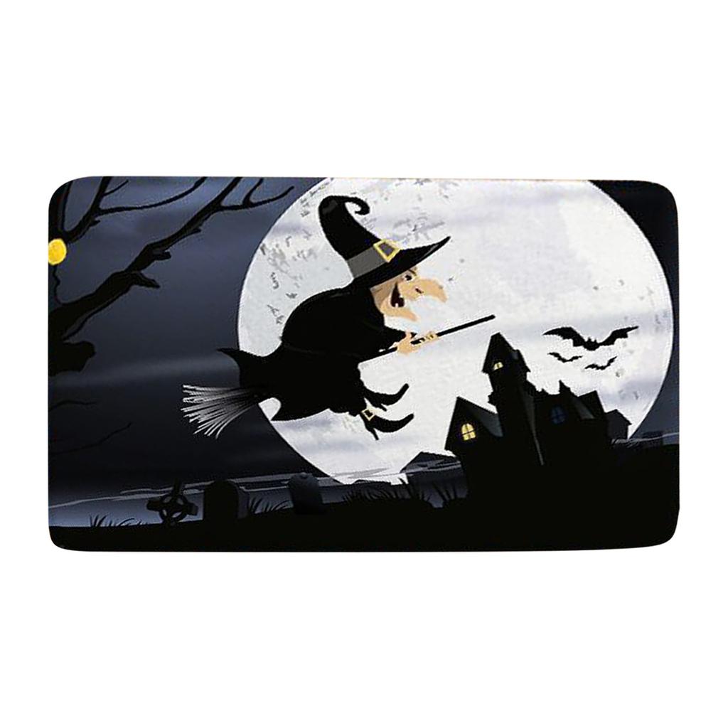 Halloween Doormat Flannel Printing, Halloween Carpet Door Decorations Door Mat