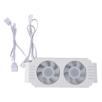 Radiateur ARGB pour RAM Module de Mémoire d'Ordinateur Dissipateur Thermique PWM Contrôle de Température Double Ventilateur pour DDR DDR2