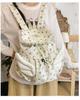 Schultasche Polka Dot Nylon Rucksack Damen Koreanische Edition Nische Große Kapazität Mode Vielseitig Pendler Schultasche Schüler Zugbeutel Rucksack