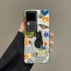 For Samsung Galaxy S25 S22 Ultra Plus S21 FE S24 S23 Ultra Plus FE Laser Phone Case Funny Cat Pattern Collage Shockproof Covers