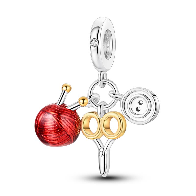 Exquisite 925 Silver Sewing Machine , Suitable For Making Al Charm Bracelets Women'S Bread Jewelry