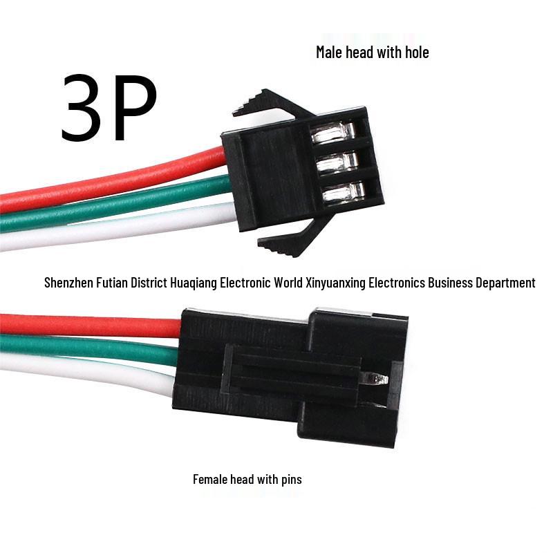 SM Plug-in Wire 2P-6P Male-Female 2.54mm Terminal LED Connection for Aircraft Mating