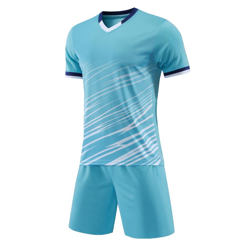 Soccer Print Suit Breathable Club Team Comfortable Quick Dry Shirts Shorts Running  Training Jersey Tracksuit