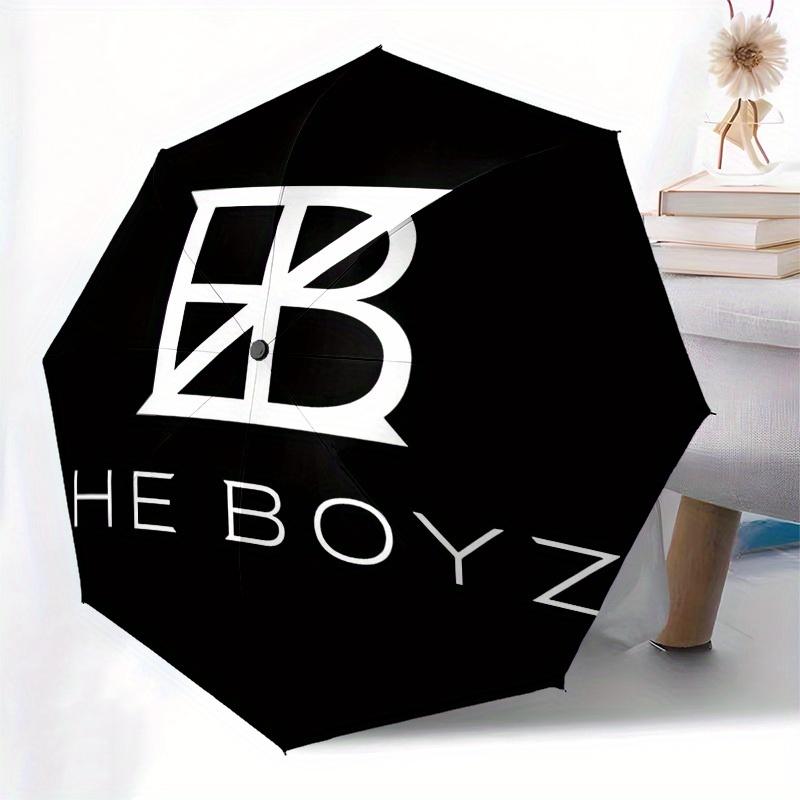 1pc THE BOYZ Umbrella with Plastic Handle,Suitable for All Seasons Home Travel Outdoor UmbrellaM1305