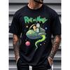 European Sizes Men's Rick and Morty T-Shirt Rick & Morty Graphic Tee with Rick,  Summer Perry Maze & Iconic - Casual Loose Fit Short Sleeve Shirt