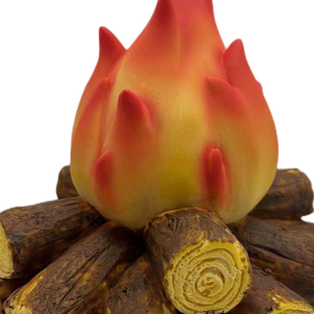 Realistic LED Flame Effect Night Light for Living Room Desktop Ornament