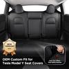 For Tesla Model Y Juniper 2025 Seat Covers 5 Seater for Model Y 20-24 Dog Pet Seat Covers Nappa PU Front & Rear Seat Protectors
