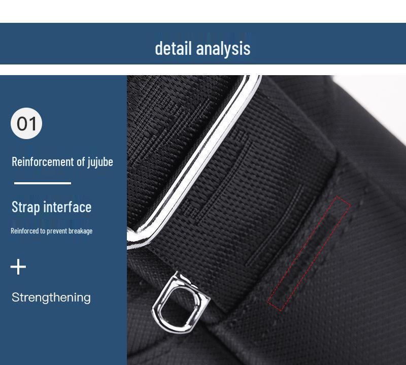 Men's Waterproof Korean Style Oxford Cloth Crossbody Shoulder Bag - Business Casual Small Backpack