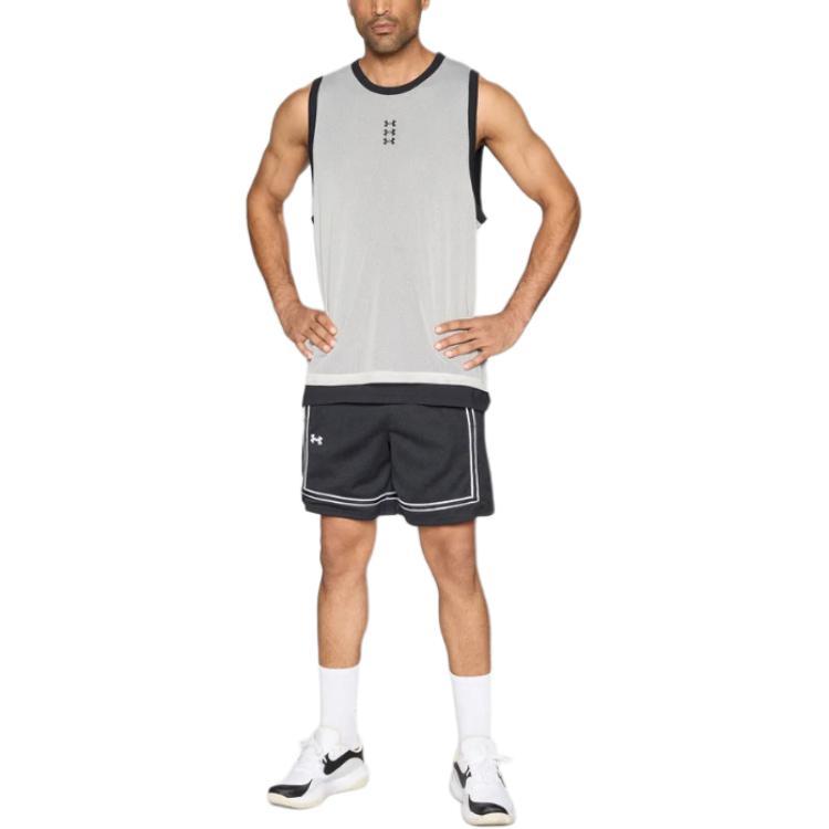 Under Armour Hoops Crew Neck Sleeveless Vest Men tops 6012824-100