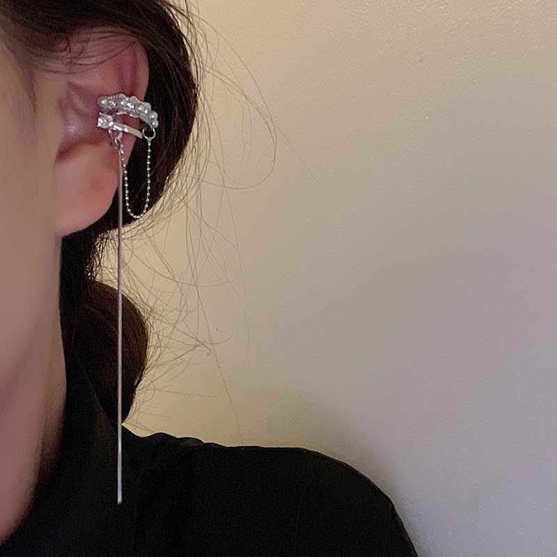 Delicate Tassel Clip Earrings Female Buckle Ear Cuff No Piercings Fake Cartilage Ear for Women Fashion Jewelry Gifts