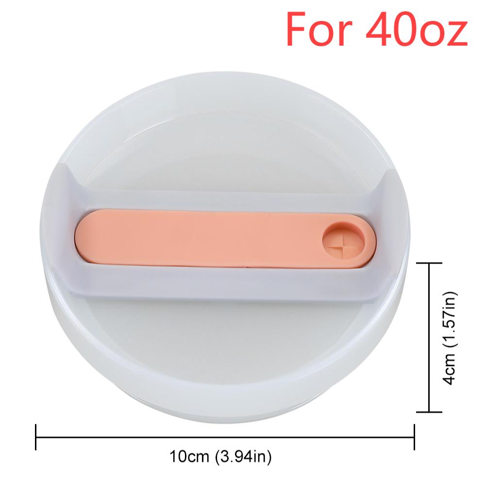 Flip Straw Lid Replacement with Handle Spill Proof Dustproof Tumbler Lid Splash Resistant for Stanley 20/30/40oz Mug Accessories