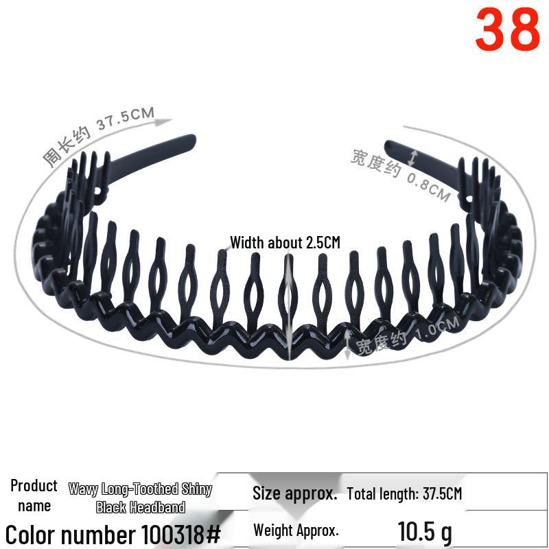 Unisex Invisible Sports Iron Headband - Korean Style Wave Hair Clip.