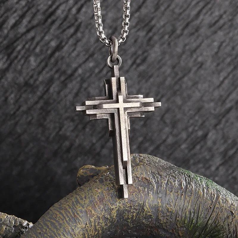 Sieben Engel Magischer Kreis Salomons Siegel Amulett Halskette Anhänger Herren Punk Retro Glücksbringer Schmuck