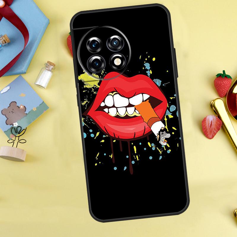 Sexy Lips KISS Cover For OnePlus 12 12R 13 13R 11 10 Pro 8T 10T OnePlus Nord CE 2 3 4 Lite N30 N20 N10 Case