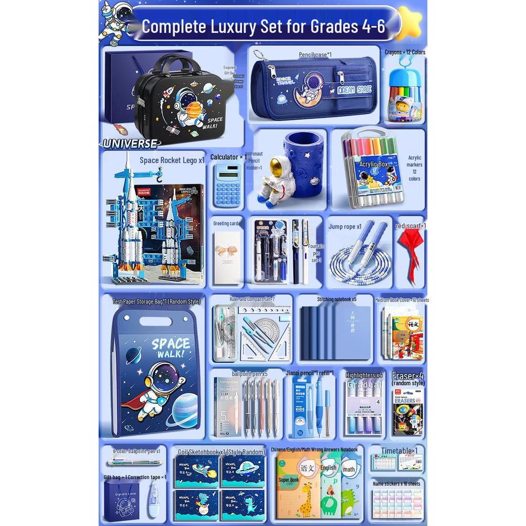 Astronaut Stationery Set Gift Bag for Kids - Ideal for School, Graduation, or Birthday