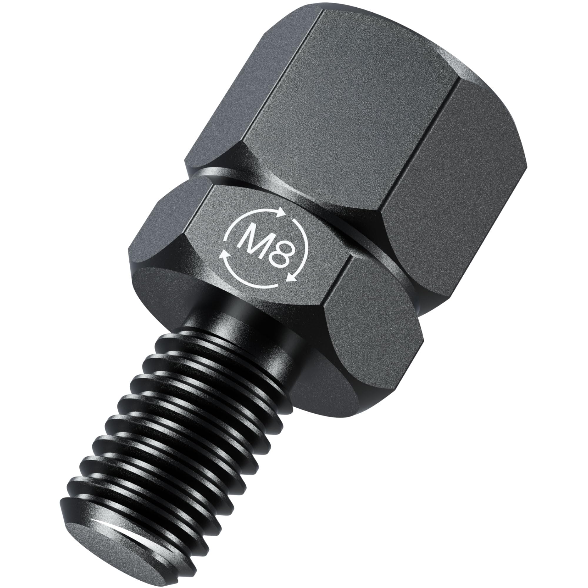 Kaedear KDR-H1-M10L5 Motorcycle Mirror Adapter Conversion Adapter Mirror Height Adjustment Positive / Reverse Screw M10/height 37mm