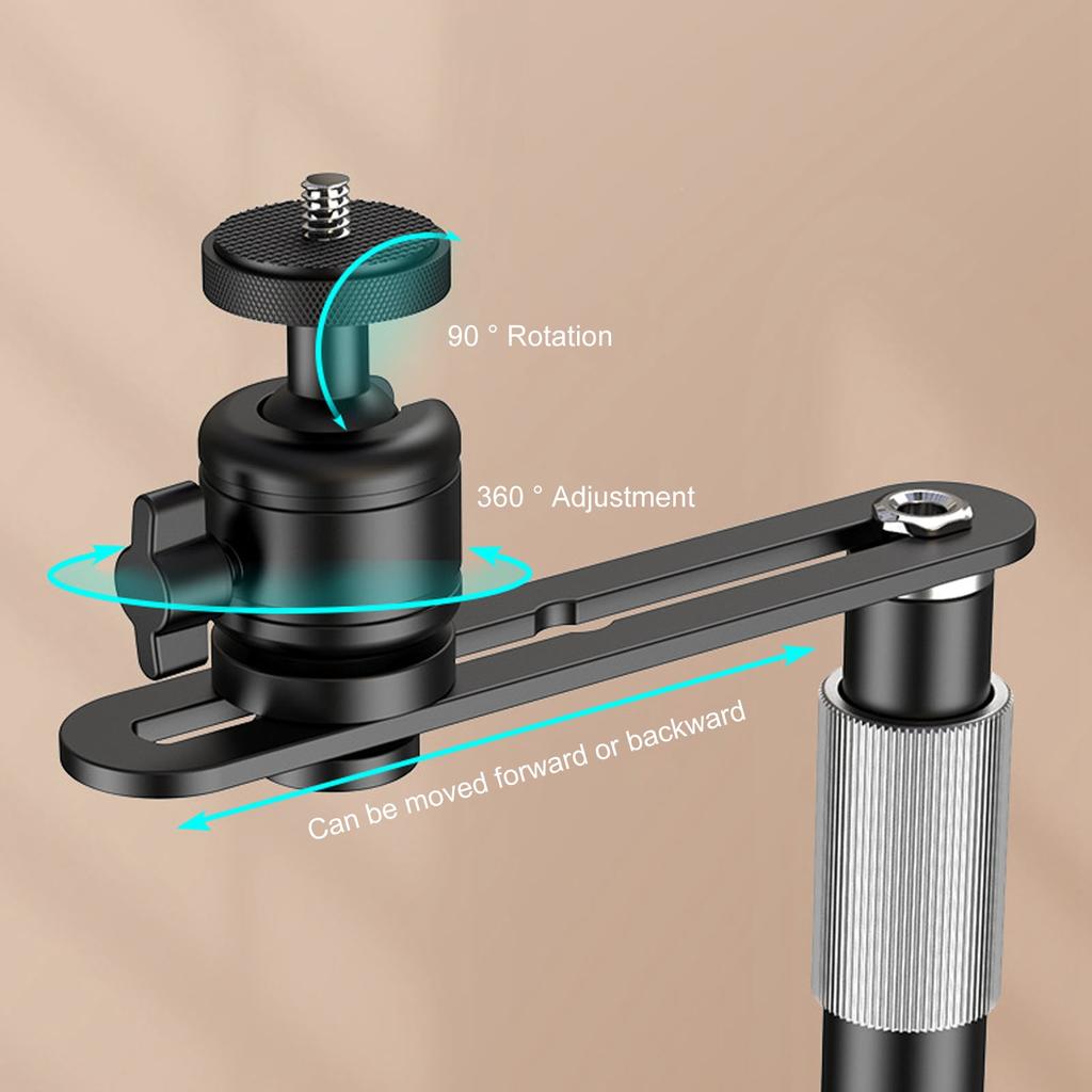 Projector Stand 24‑40CM Adjustable Angle Projector Mount Holder 1/4in Thread for Sofa Bedside Projector Mount Holder