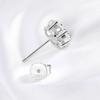 D Color 2.5/3mm Certified Full Moissanite Stud Earrings for Women Sparkling Flower Party Classic Jewelry 100% 925 Sterling Silver