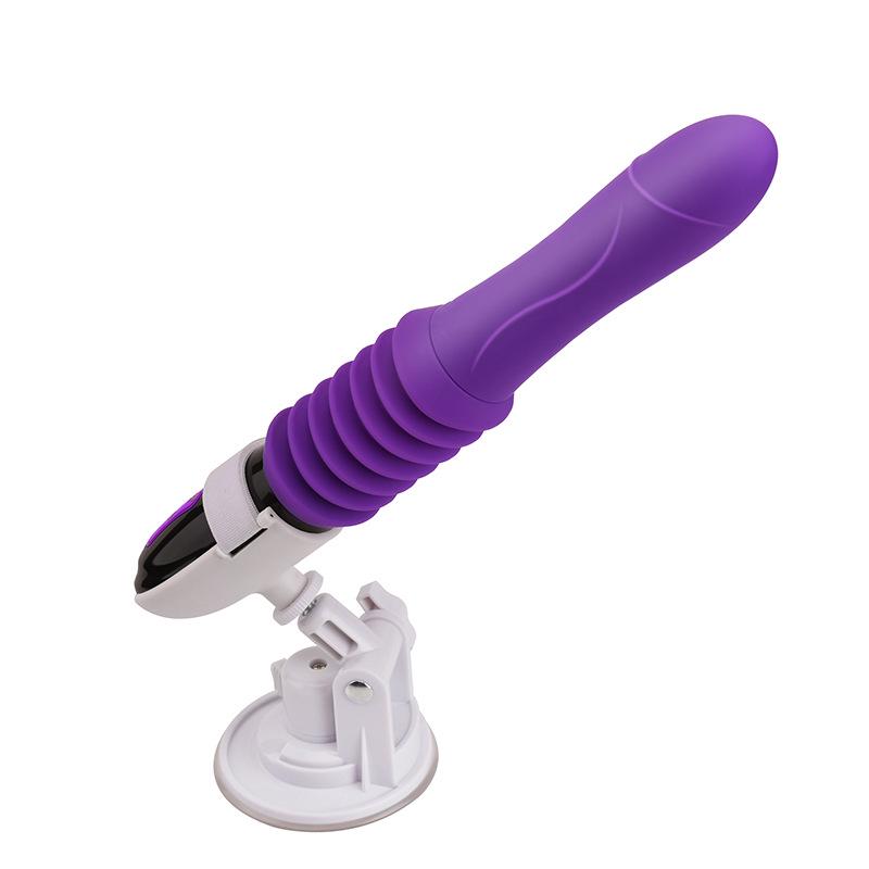 Cannon Machine 3-Speed USB Rechargeable 10-Frequency 45mm Telescopic Vibration Stimulator