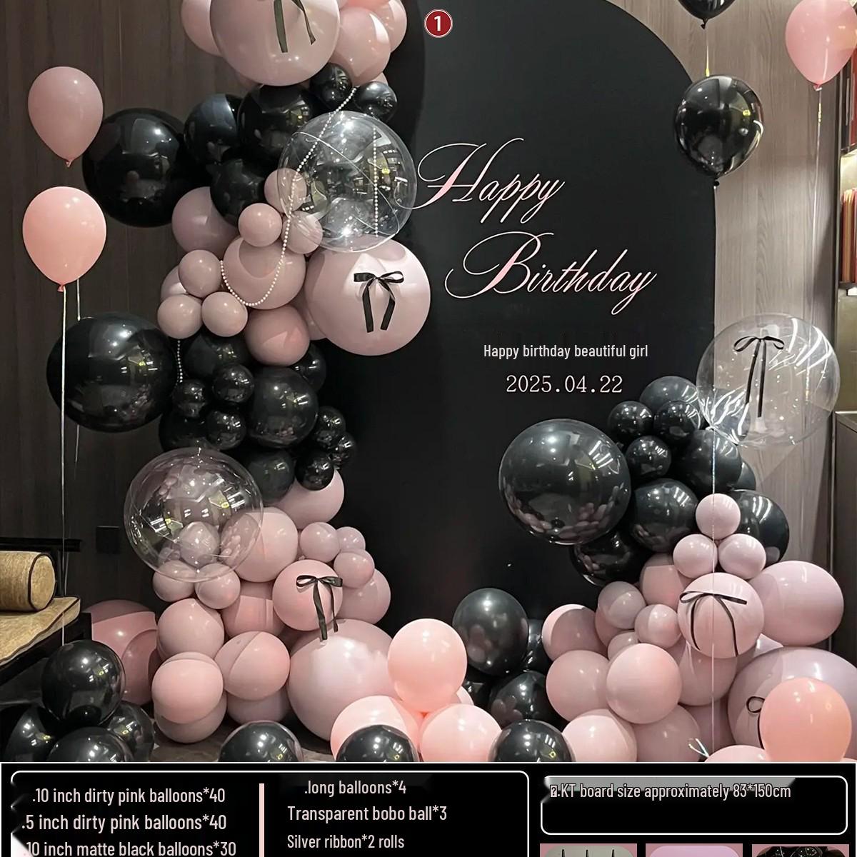 

Набір декору на 18-річчя: Фон з повітряних куль та КТ-борду для хлопчиків і дівчаток