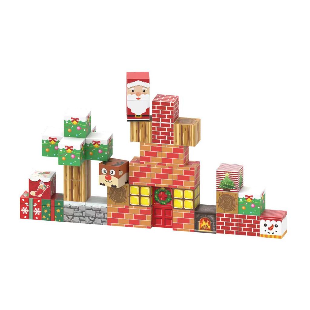 Latest Magnetic Construction Blocks Mine Magnet World Playthings STEM Montessori Stacking Cubes Building Collection designed for Children Xmas Present