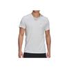 Adidas Solid Color Logo Crew Neck Sports Tee Men Tops White GK4302