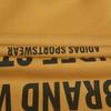 adidas Solid Color Letter Print Loose Hoodie Pullover Long Sleeve Sweatshirt Men Tops Light-Gold IB2733