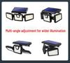 74-LED Outdoor Solar Sensor Light, Three-Head Rotatable, Waterproof for Wall, Road, Courtyard, Street Lighting