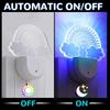 Night Lights Plug Into Wall Color Changing Night Light for Kids RGB LED Nightlight with Dusk to Dawn Sensor for Bedroom Children