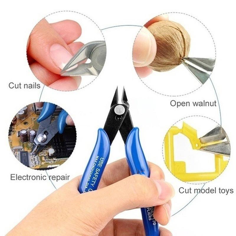 1Pc Diagonal Pliers Electrical Wire Cable Cutters Cutting Side Snips Flush Pliers Nipper Hand Tools Alicate Wire Stripper