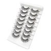 8 Paar Volle Dicke Natürliche Wimpern Dicke Biegung Falsche Wimpern 3D Stereoskopische Falsche Wimpern