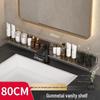 No-Drill Wall-Mounted Bathroom Shelf for Mirror, Faucet, and Vanity