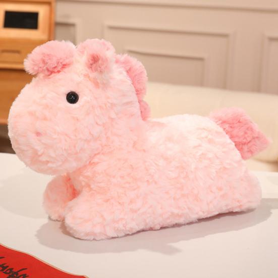 Horse Doll Plush Toy Soft Stuffed Animal Year of The Horse Plush Cute Cartoon Horse Doll for Home Bedroom Sofa Decoration Birthday Gift