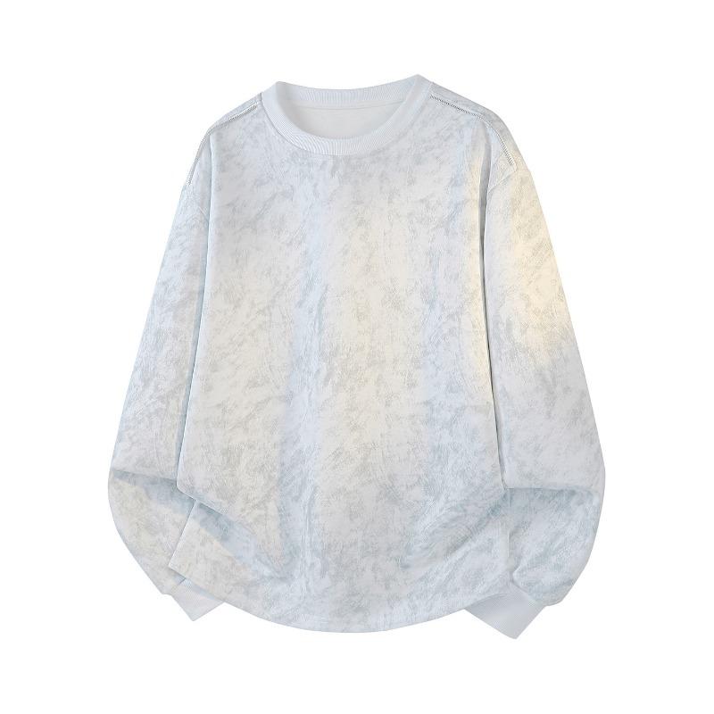 Men S Vintage Loose Fit Crew Neck Long Sleeve Sweatshirt For Teens