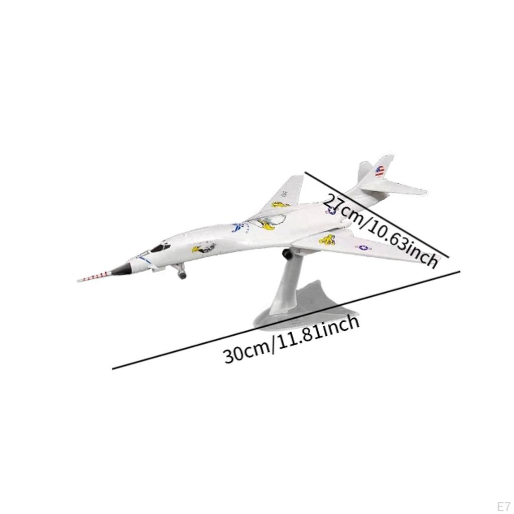 1/144 Diecast Alloy Aircraft Model with Stand, Decorative Plane for Home and Cafe