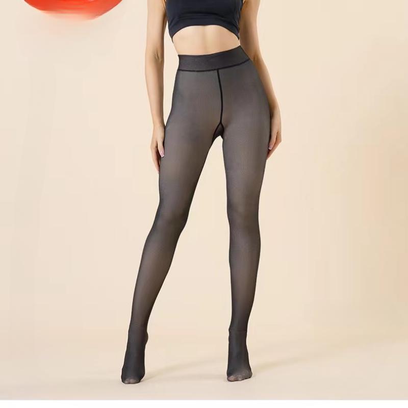 Pończochy termiczne damskie rajstopy polarowe seksowne zimowe ciepłe rajstopy przezroczyste szczupłe zagęszczone rajstopy elastyczne aksamitne rajstopy kobiece