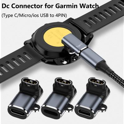 Oplaadadapter Connector voor Garmin Forerunner 970 965 955 570 255 255s 245 158 Instinct E 1 2 2S 2X 3 Fenix 8 7 7X oplader