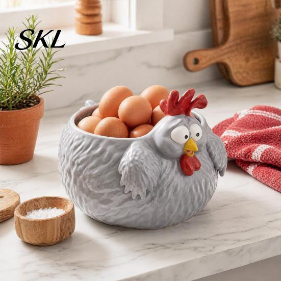 Dekorativní Farmářská Kuchyňská Potřeba Podnos na Skladování Slepic, Roztomilá Miska Slepička, Novinkový Košík na Vejce Vnitřní Venkovní Párty Nádoba na Jídlo Talíř na Ovoce,