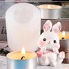 3D Cute Rabbit Silicone Mold Bunny Model Chocolate Dessert Kitchen Baking Cake Mould Easter Fondant Cake Decorating Tools