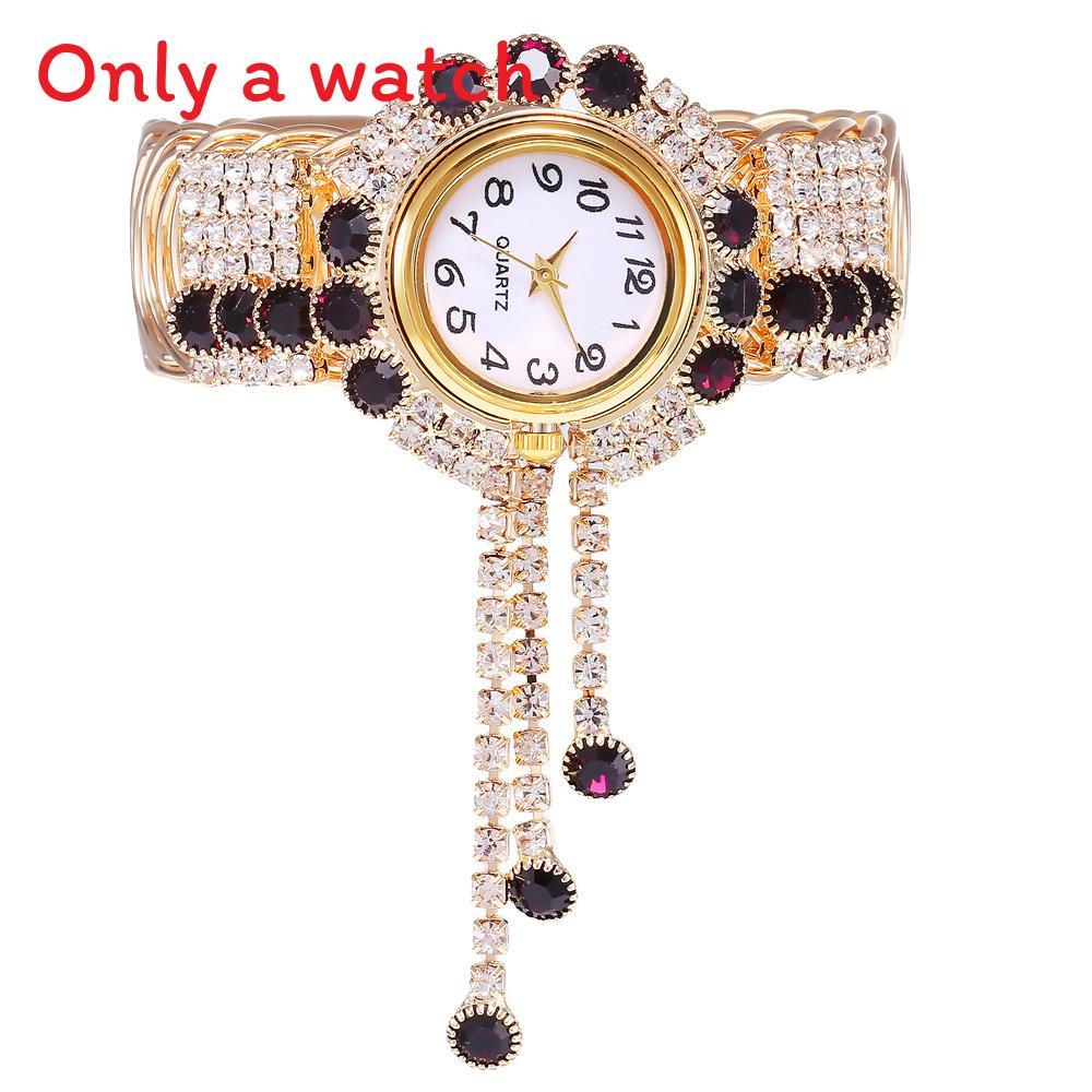 Fashion Gold Bracelet Watch For Women With Quartz Movement And Sparkling Accents