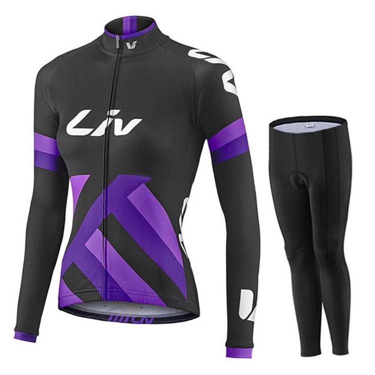 Long-sleeved Cycling Suit, Outdoor Cycling Trousers with Seat Cushion 2026 Long-sleeved Suit, Autumn Breathable Cycling Suit Suit.
