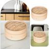 1Set Chinese Bamboo Steamer Basket Functional Bun and Dumpling Steamer for Fish Meat Rice Eggs Easy Clean Kitchen Tool