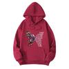 2025 Loose Plus Sweater Women's Printing Trendy Versatile Letter Loose Hooded Top