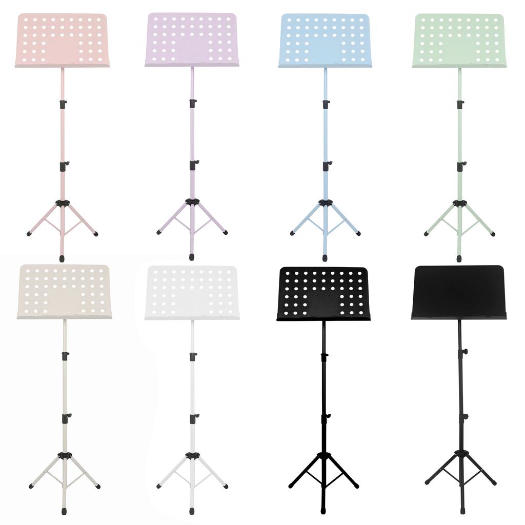 Irin Music Stand Collapsible Sheet Music Score Tripod Stand Holder Macaron Colors With Music Clip Musical Instrument Accessories