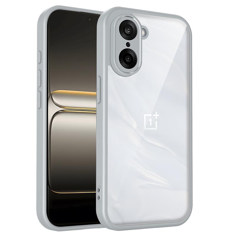

Прозрачный силиконовый чехол для OnePlus One plus Nord CE5 CE4 CE3 CE2 CE 5 4 3 2 Lite Задняя панель из ПК Бампер из ТПУ Ударопрочная крышка для телефона OnePlus Nord CE 5G серый