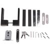 Black Minimalist Door Lock Noise-Free Door Lock Smooth Operation Mechanism Bedroom Door Lock Effortless Closing For Interior Use