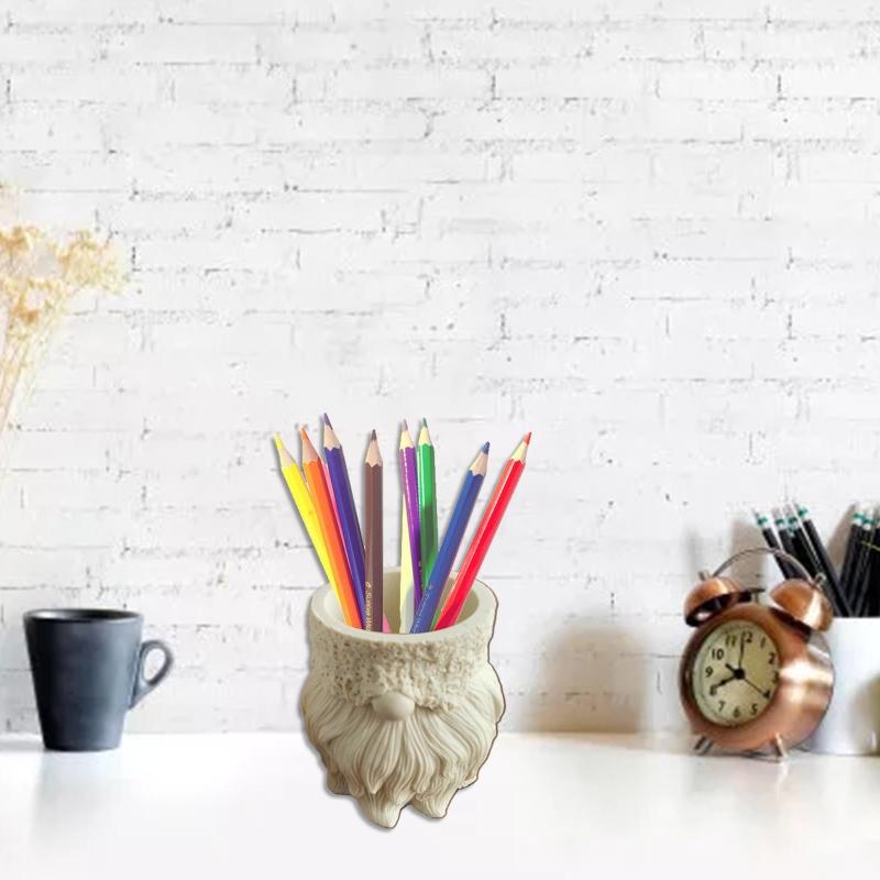 Silicone Planter Molds Dwarf Shape for Handmade Flower Pots Pen Holder Molds Resin Crafts Clay Molds DIY Hand Craft