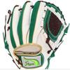 Used Slugger Soft Ball Gloves White Green